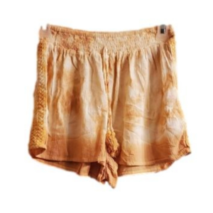 Kiwi and Punch Girls Orange and White Shorts -Girl's Large